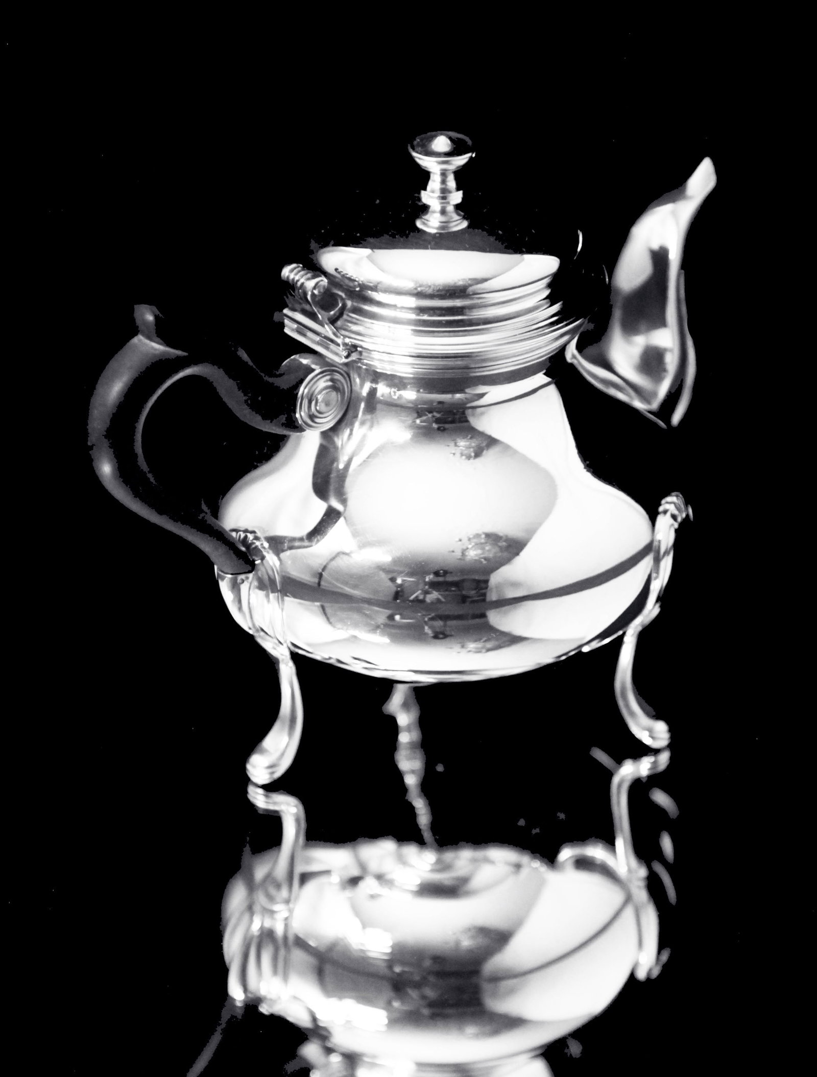 Odiot Henin - 5pc. Antique French 950 Sterling Silver Louis XVI Tea Set with Serving Tray - Museum - 6