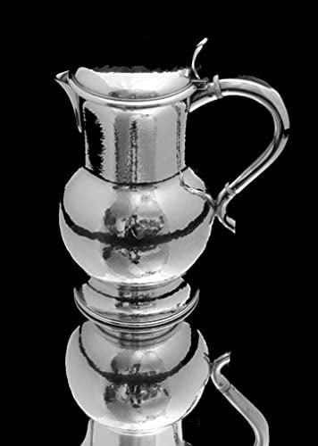 PUIFORCAT (HERMES) 6pc. 950 STERLING SILVER HAMMER FINISH ART DECO TEA / COFFEE SET - 1920s - 5