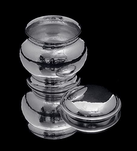 PUIFORCAT (HERMES) 6pc. 950 STERLING SILVER HAMMER FINISH ART DECO TEA / COFFEE SET - 1920s - 8