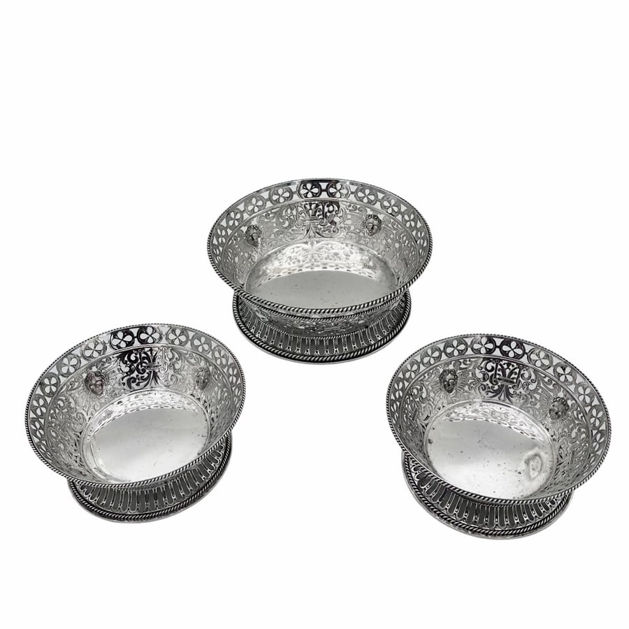 Early 20th Modern George V Suite of Three Sterling Silver Dishes London 1926 Carrington & Co (1 of 14)