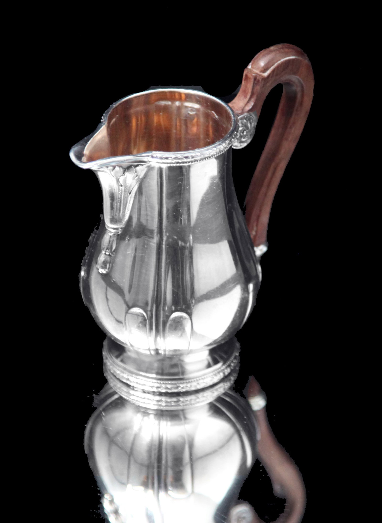 Puiforcat (Hermes): 4pc. Antique French Louis XVI Sterling Silver Tea Set + Tetard Sterling Serving - 11