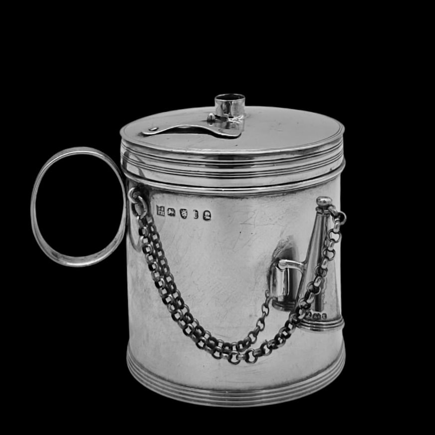 18th Century Antique George III Silver Bougie Box London 1794 George Smith II & Thomas Hayter - 3