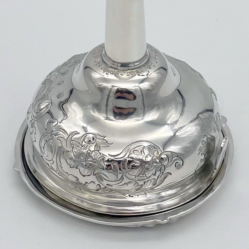 Mid 19th Century Antique Victorian Sterling Silver Wine Funnel Sheffield Circa 1850 maker Roberts - 9