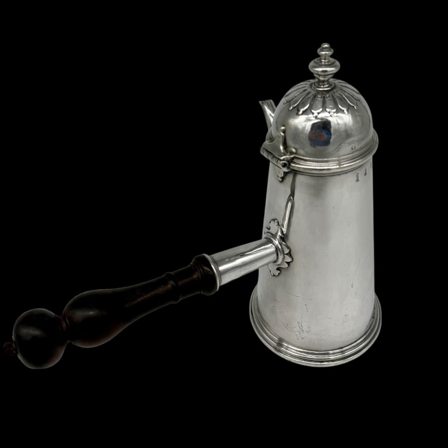 17th Century Antique William III Silver Coffee Pot London 1697 Pierre Harache - 5