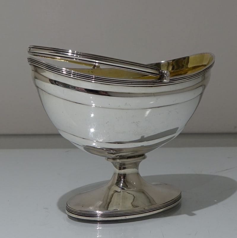 18th Century Antique George III Sterling Silver Sugar Basket London 1797 John Emes - 9