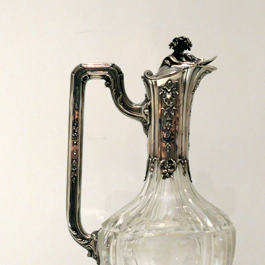 Late 19th Century French Silver & Crystal Claret Jug Paris Circa 1895 Edward Tetard - 9