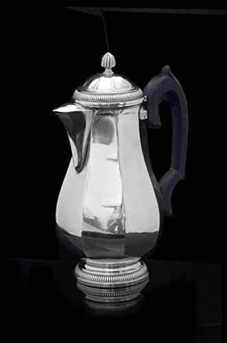 OLIER CARON - FRENCH ART DECO STERLING SILVER TEA / COFFEE SET WITH SERVING TRAY - 5