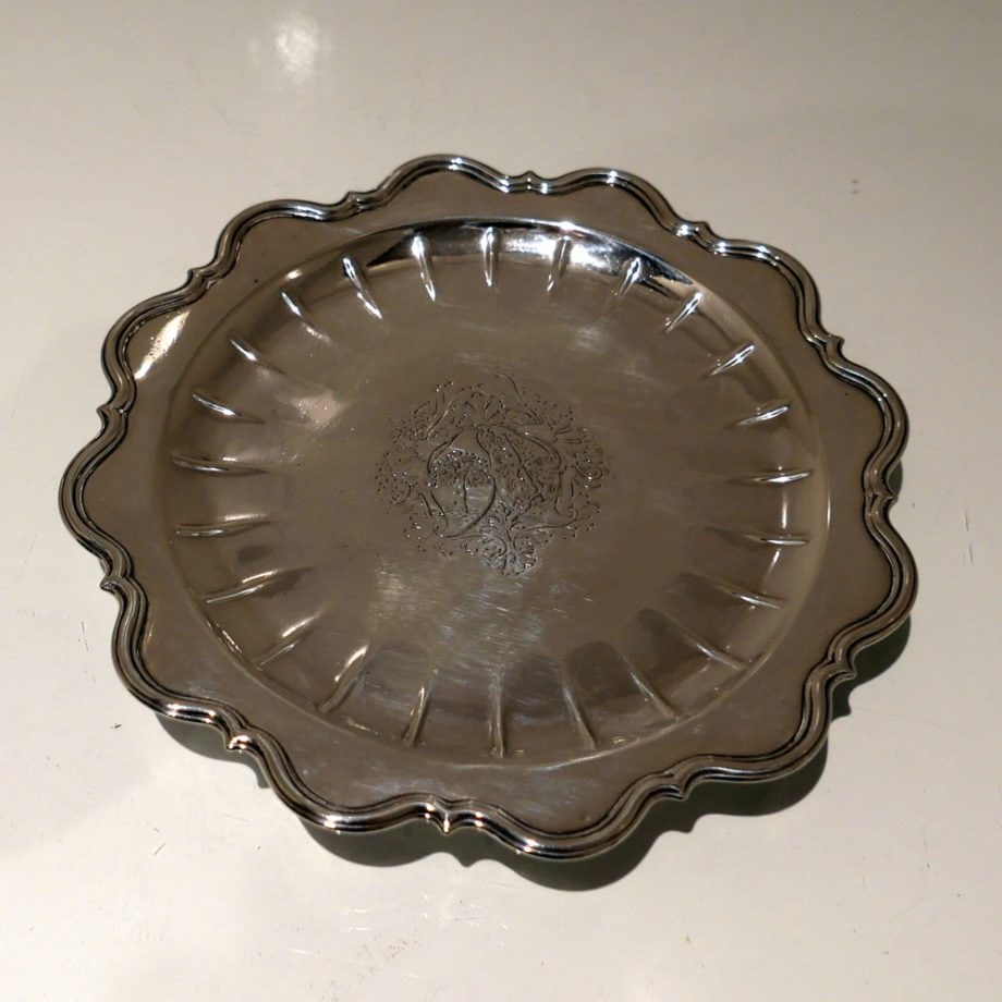 Early 18th Century Antique George I Britannia Silver Footed Salver London 1717 John Corporon (1 of 8)