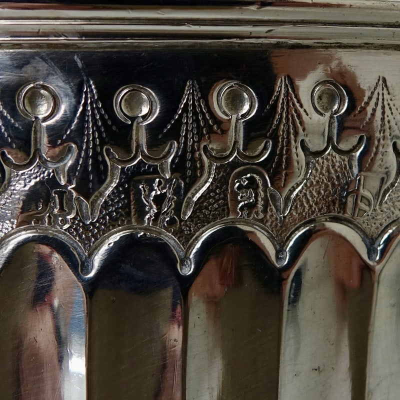 Early 18th Century Antique Queen Anne Britannia Silver Monteith Bowl London 1711 Isaac Dighton - 10