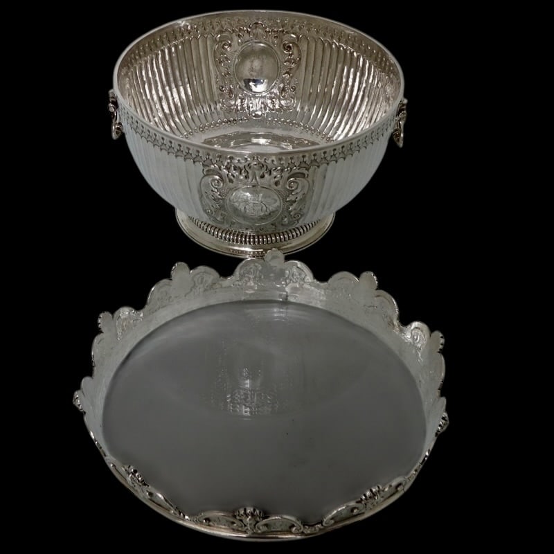 Early 18th Century Antique Queen Anne Britannia Silver Monteith Bowl London 1711 Isaac Dighton - 4