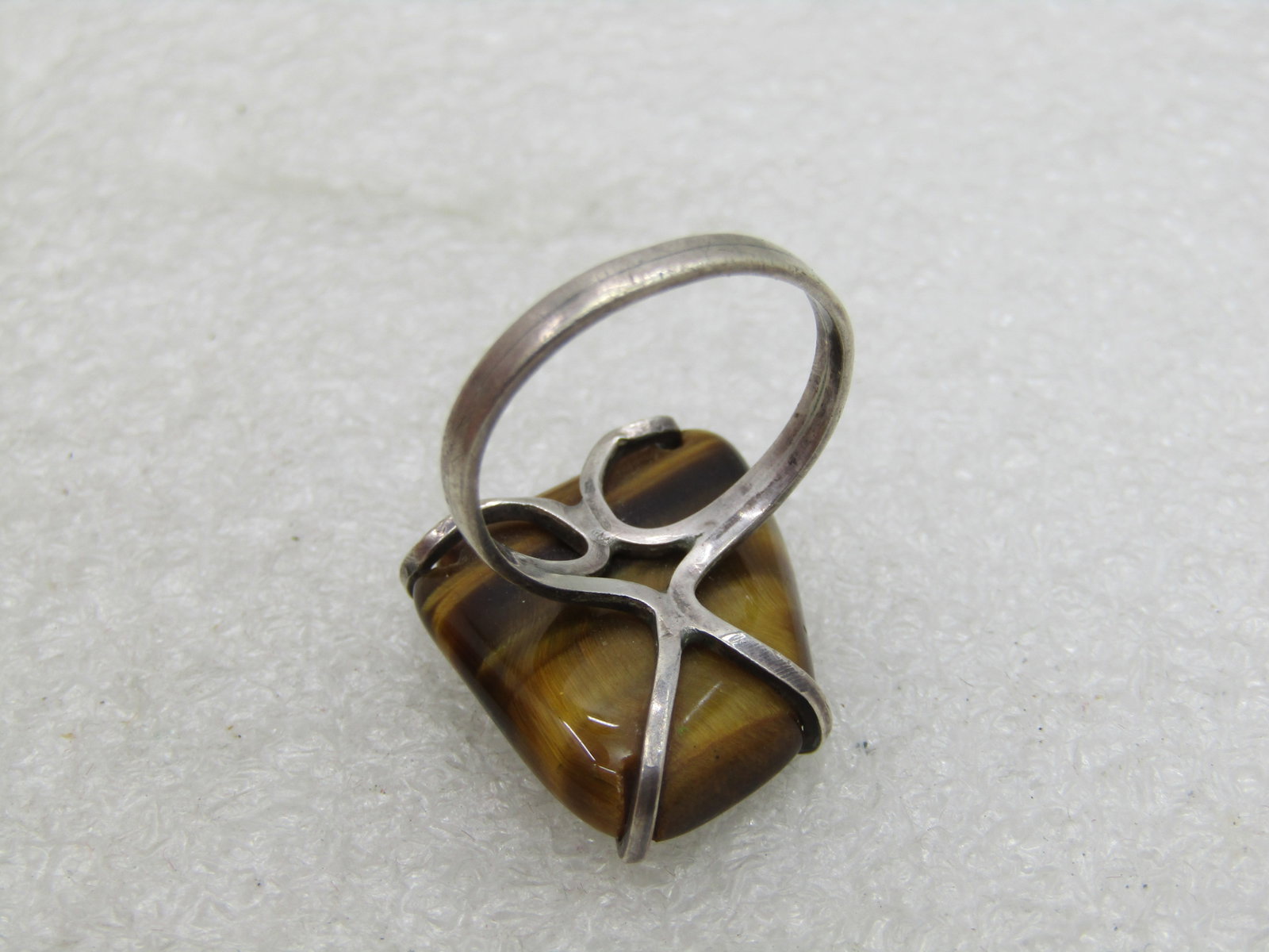 Vintage Sterling Silver Tiger's Eye Ring, Sz. 6.5, 1960's-1970's - 5