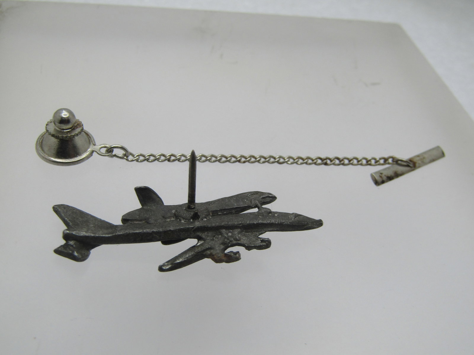 Vintage 4 Tack Pin Lot, Aircraft Shuttle Carrier, Rivoli, Swank, 1960's-1970's - 3