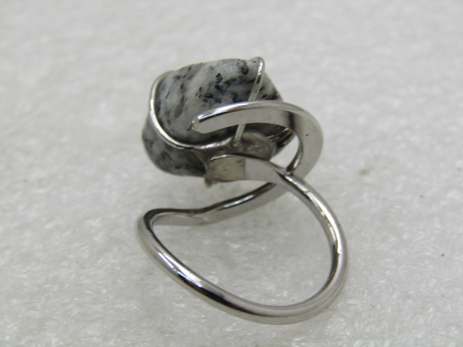 Vintage Granite Souvenir Ring, Size 5-6, Silver Tone, New in Box - 5