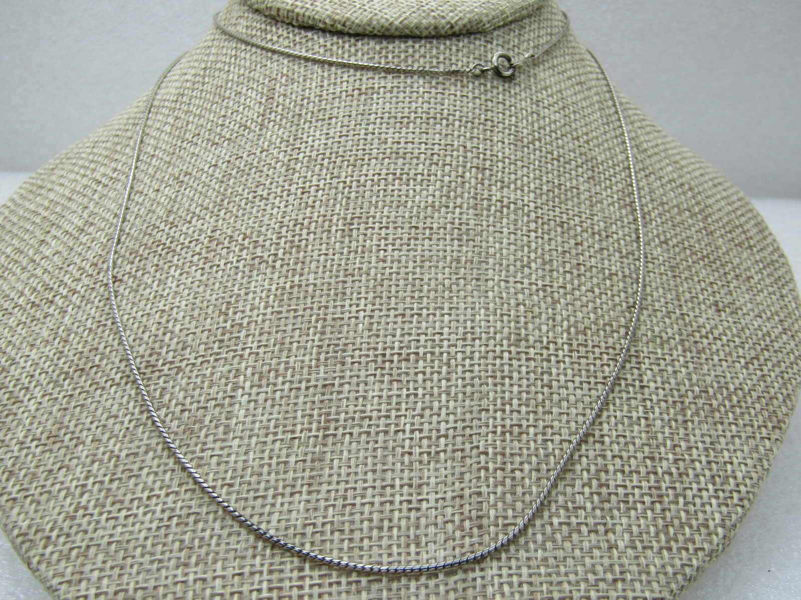 Vintage 30" Silver Tone Snake Chain, Round. 1960's-1970's, NL - 2