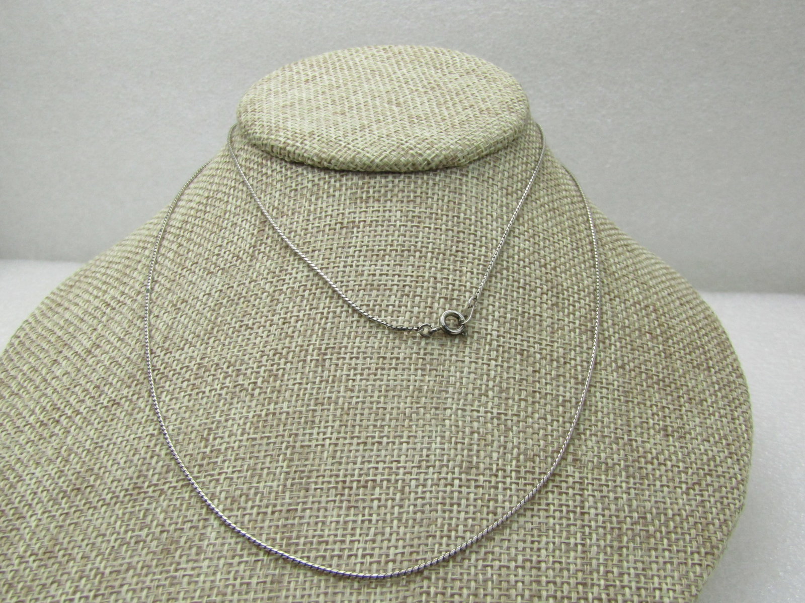 Vintage 30" Silver Tone Snake Chain, Round. 1960's-1970's, NL - 3