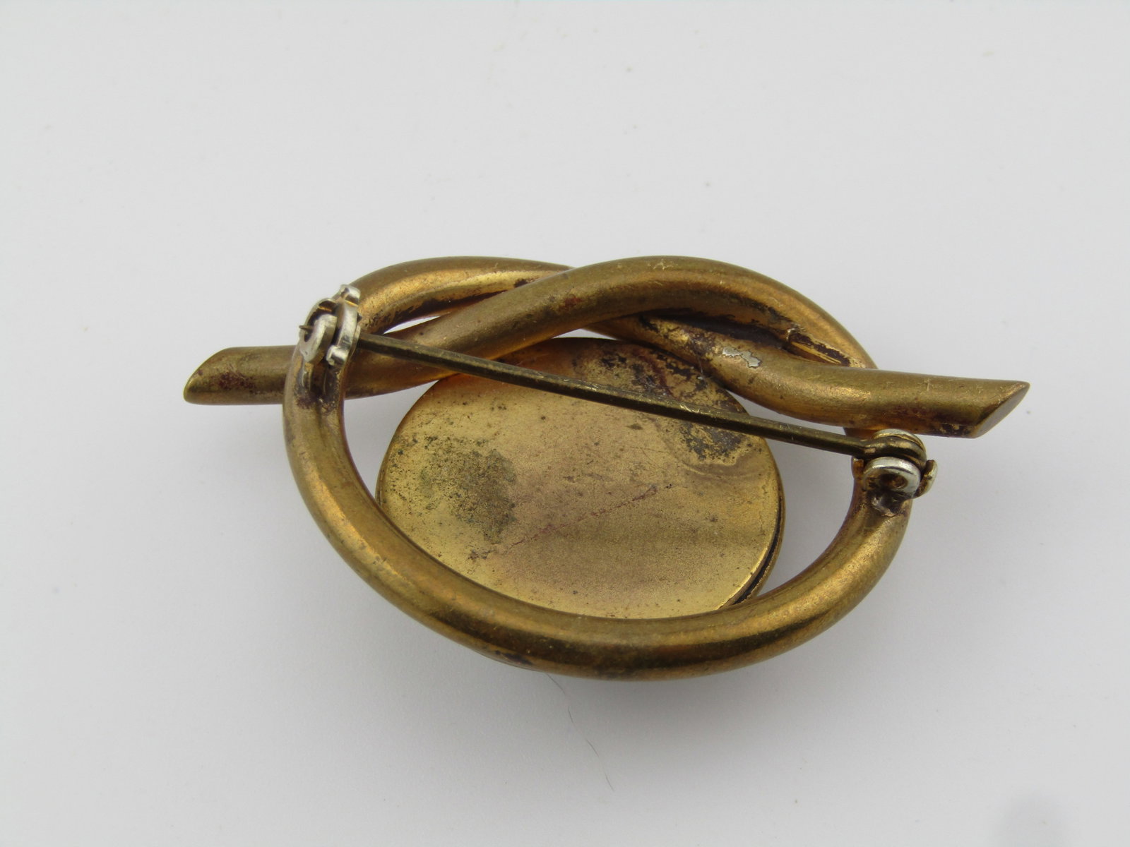 Vintage Reverse Cut/Enameled Sailboat Brooch, Nautical Knot Frame, 1930's - 4