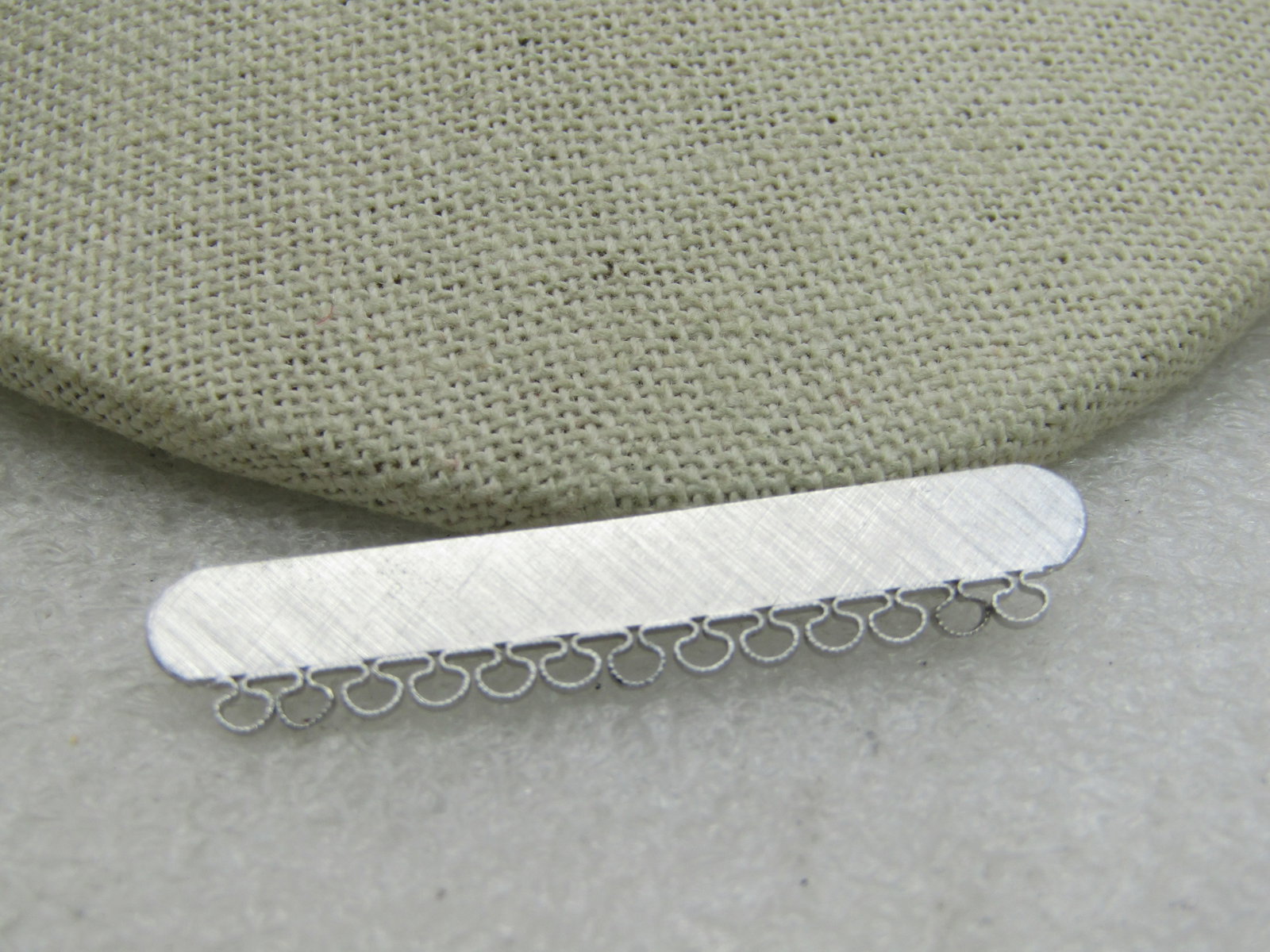 Vintage Sterling Bar Brooch, Can Add Charms, 1-7/8", 3,11 Grams NL - 2