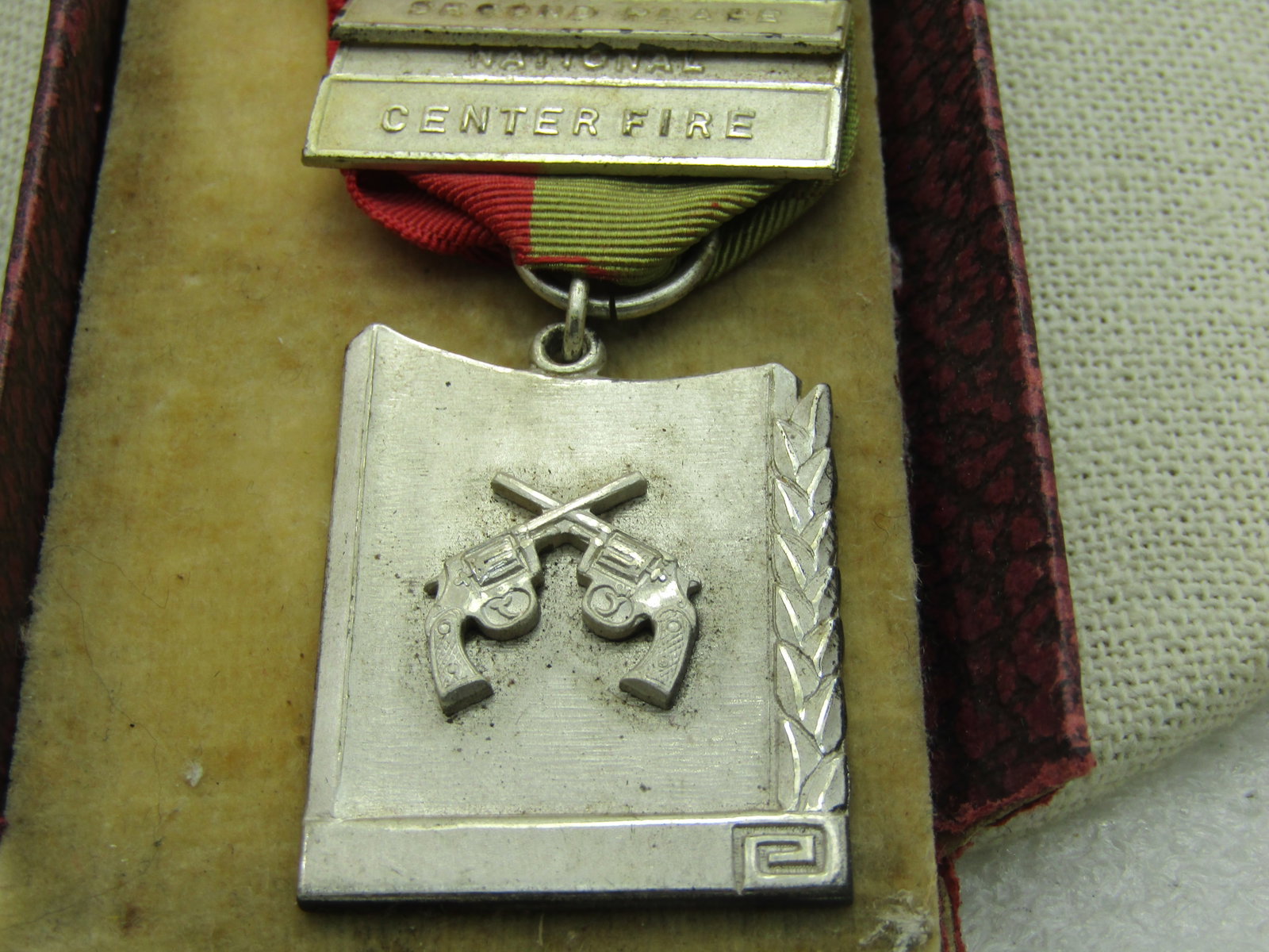 1941 Sterling Sparrows Point Police Shooting Medal with Ribbon, National Match Course, Centerfire - 4