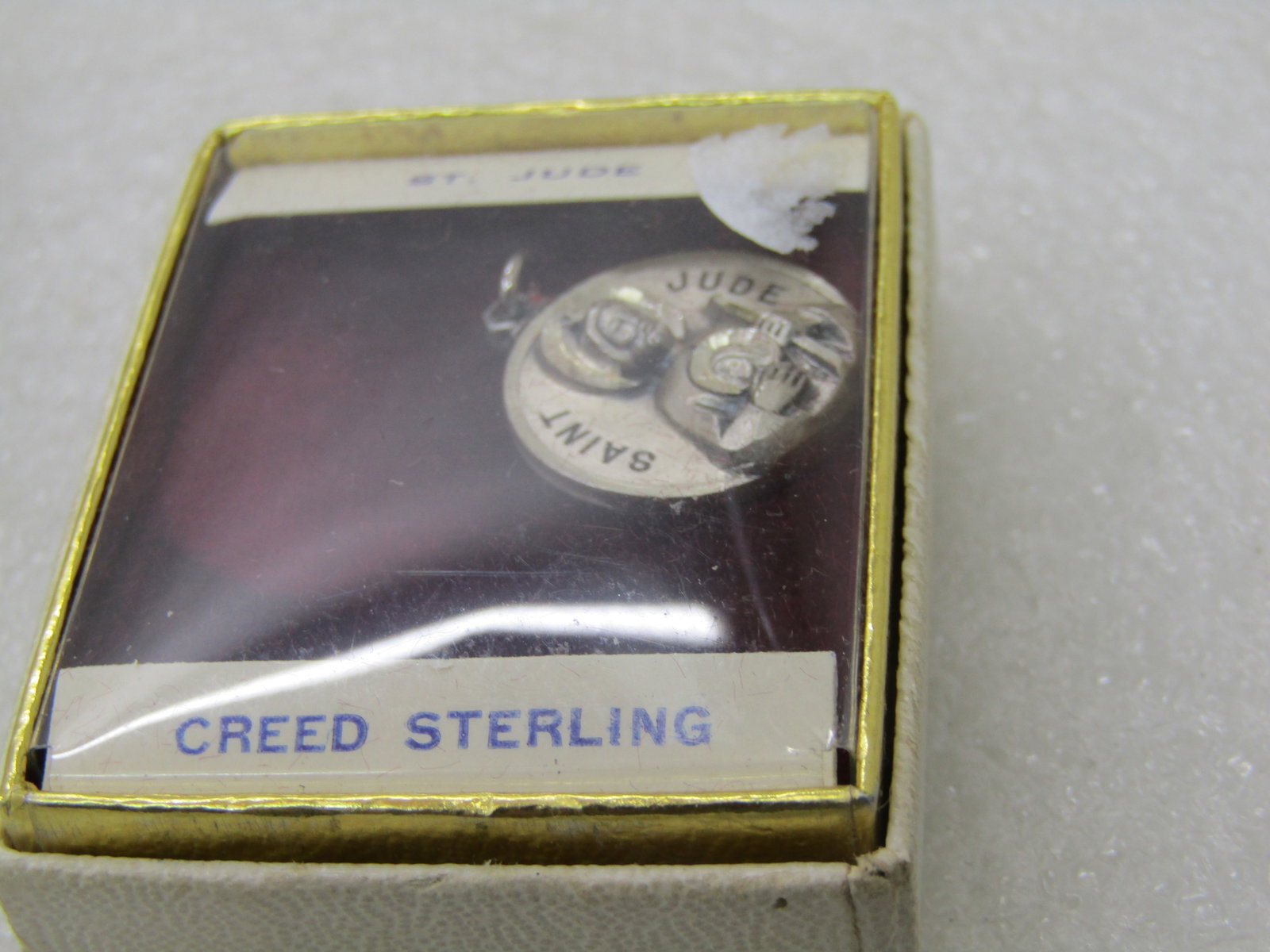 Vintage Creed Sterling St. Jude Medal, Vintage New in Box - 2