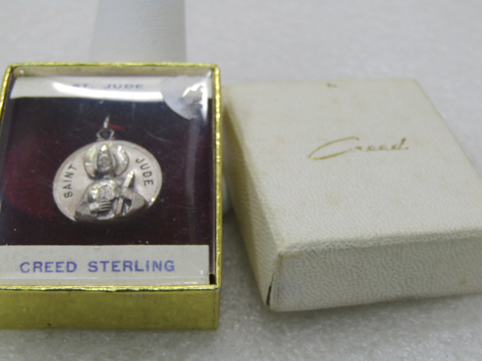 Vintage Creed Sterling St. Jude Medal, Vintage New in Box - 4