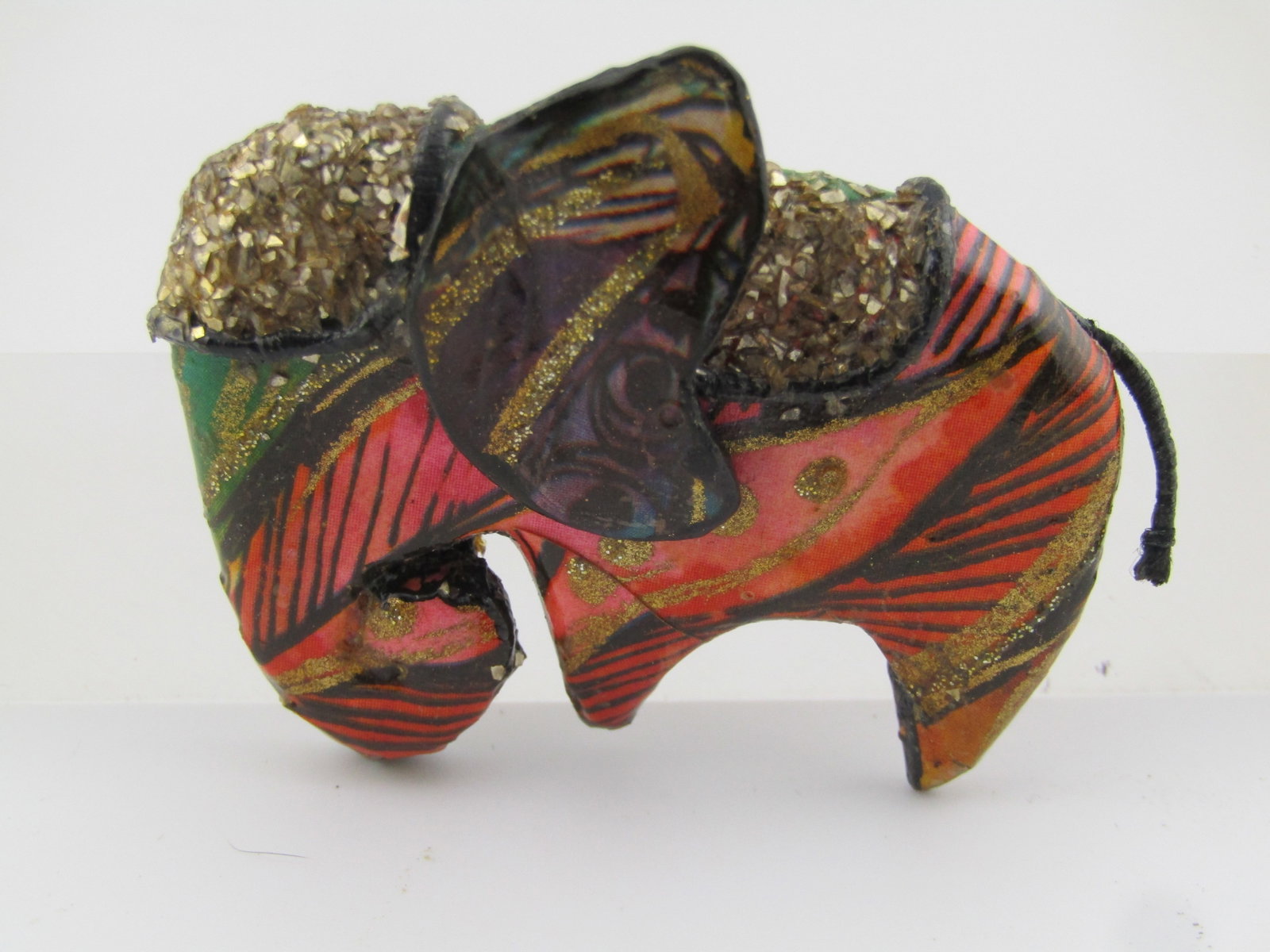 Vintage Handmade Elephant Brooch, 1980's - 4
