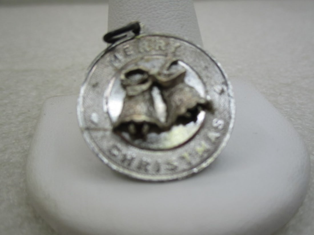 Vintage Sterling Silver Christmas Pendant, Large Charm, 4.20 Grams (LEB) - 2