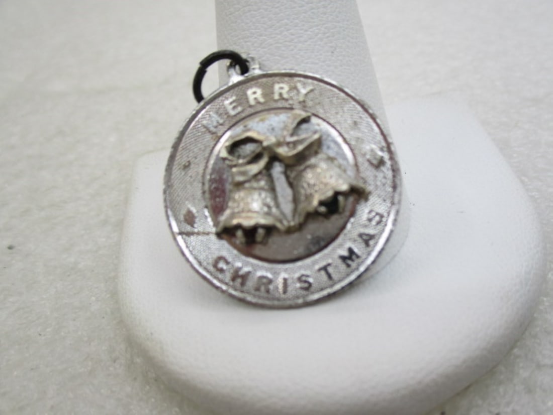 Vintage Sterling Silver Christmas Pendant, Large Charm, 4.20 Grams (LEB) - 3