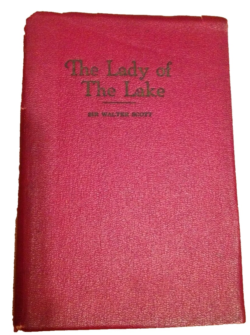 THE LADY OF THE LAKE Illus Sir Walter Scott Antique Leather No Date Whitman Publ: Up for sale is an antique book THE LADY OF THE LAKE BY SIR WALTER SCOTT. Illustrated. Red leather binding, 4" x 6", title to front cover. No date. Whitman Publishing Company, Racine, Chicago. 154 page