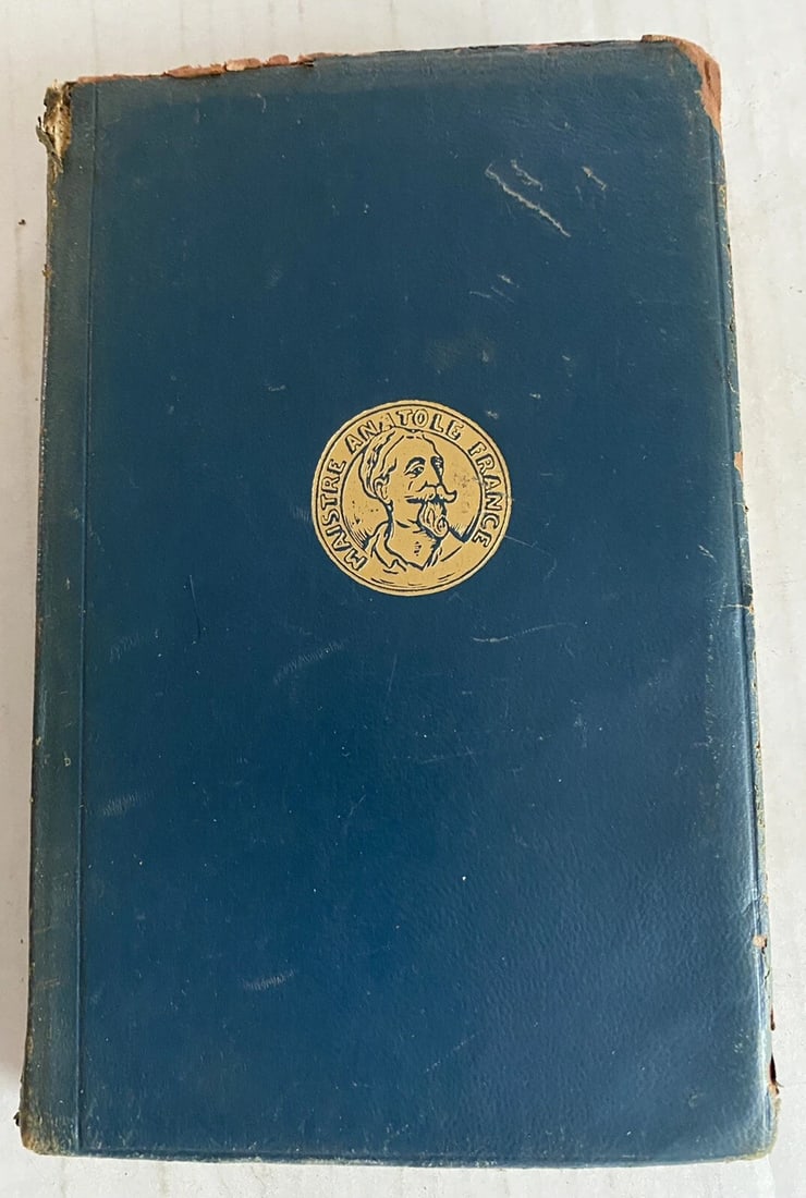 Antique Book The Elm Tree On The Mall Anatole France Blue Leather 1922 Dodd Mead: The Elm Tree On The Mall by Anatole France 1922 Dodd, Mead & Co., New York. 237 pages.Beautifully bound in blue leather with gilt embossed decoration on front cover.Gilt title to spine. Gilt upper pag