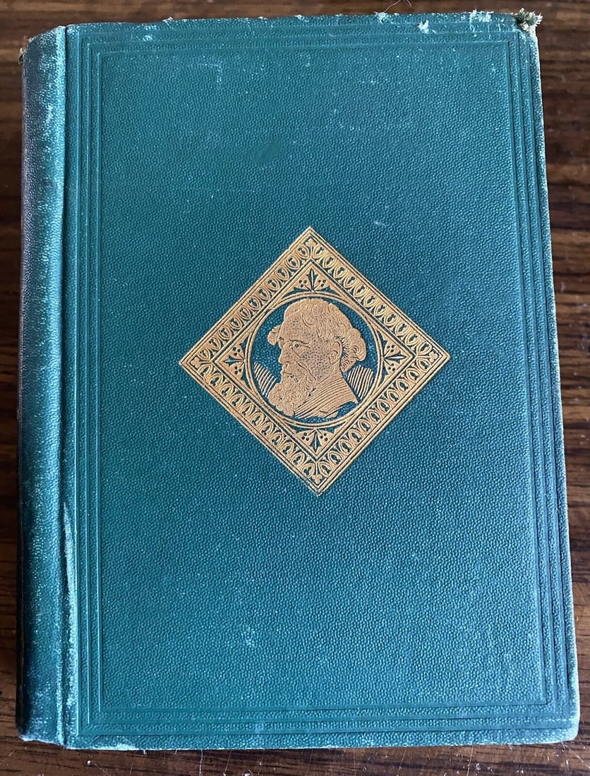 Dickens' Works Illustrated Our Mutual Friend James R. Osgood & Co.Boston 1875 HC: Dicken’s Works Illustrated Our Mutual Friend. Published by James R. Osgood and Co. Boston 1875 Hardcover Green cloth boards with embossed design to front & back covers, gilt image of Dickens on 