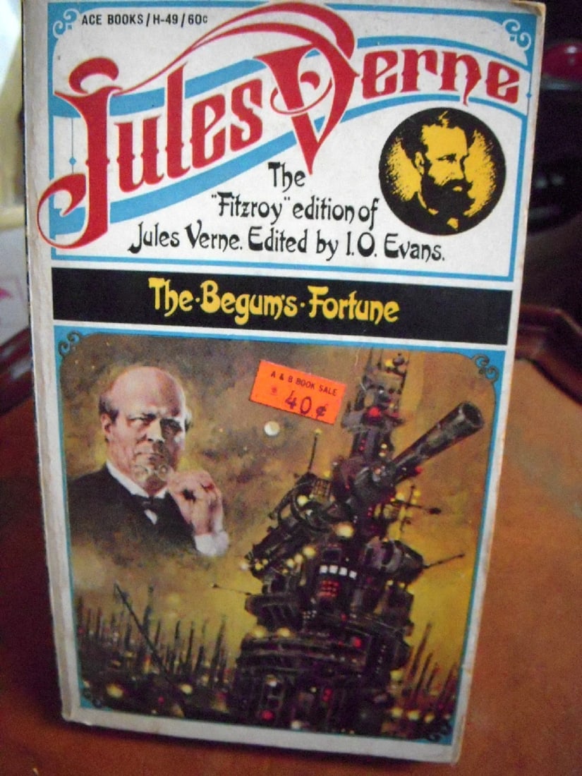 The Begum's Fortune Vintage PB 1st ACE ED VG Jules Verne 1958 Fitzroy Edition (1 of 3)