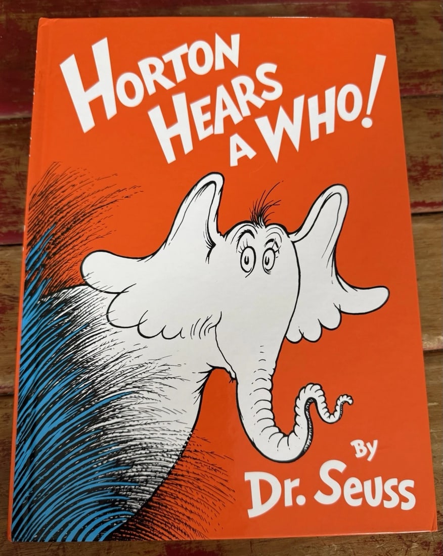 DR SEUSS 1982 HORTON HEARS A WHO HARDCOVER 1954/1982 Like New+ Not Book Club (1 of 9)