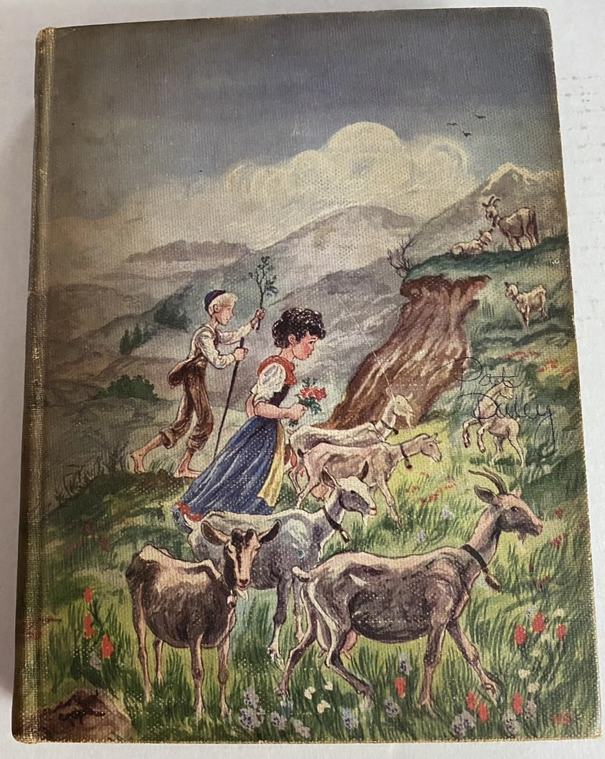 Vintage HEIDI - Johanna Spyri Illustrated JUNIOR LIBRARY EDITION HB Book 1945 (1 of 12)