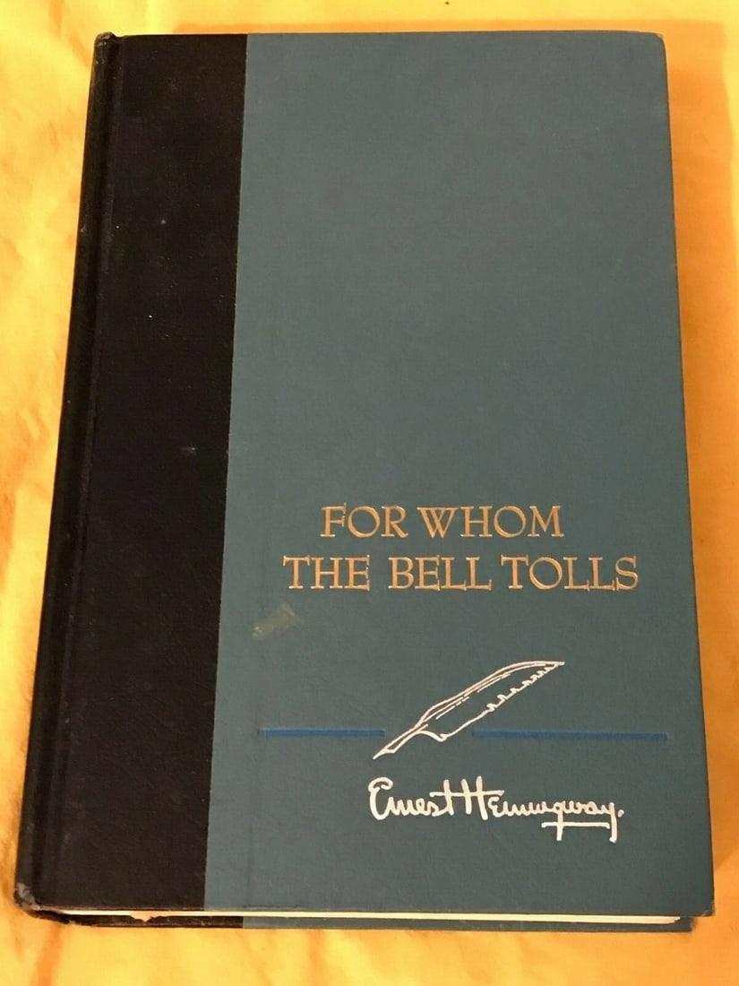 FOR WHOM THE BELL TOLLS by Ernest Hemingway -1968 - HC no DJ - V Good+Scribners (1 of 6)