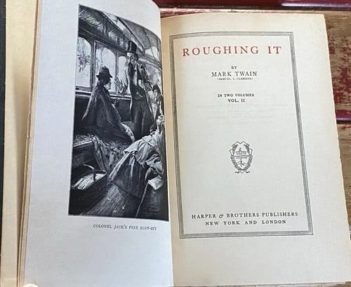 Mark Twain Roughing It Author's National Edition Vol. VIII Book II 1913 HC Illus (1 of 15)