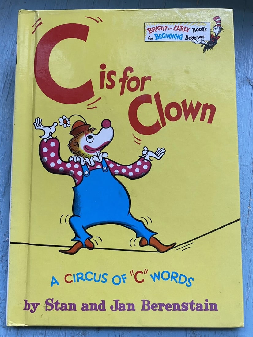 Dr. Seuss Beginner Book C IS FOR CLOWN 1972 Berenstain Bears Grolier BCE 1st/Ed (1 of 9)