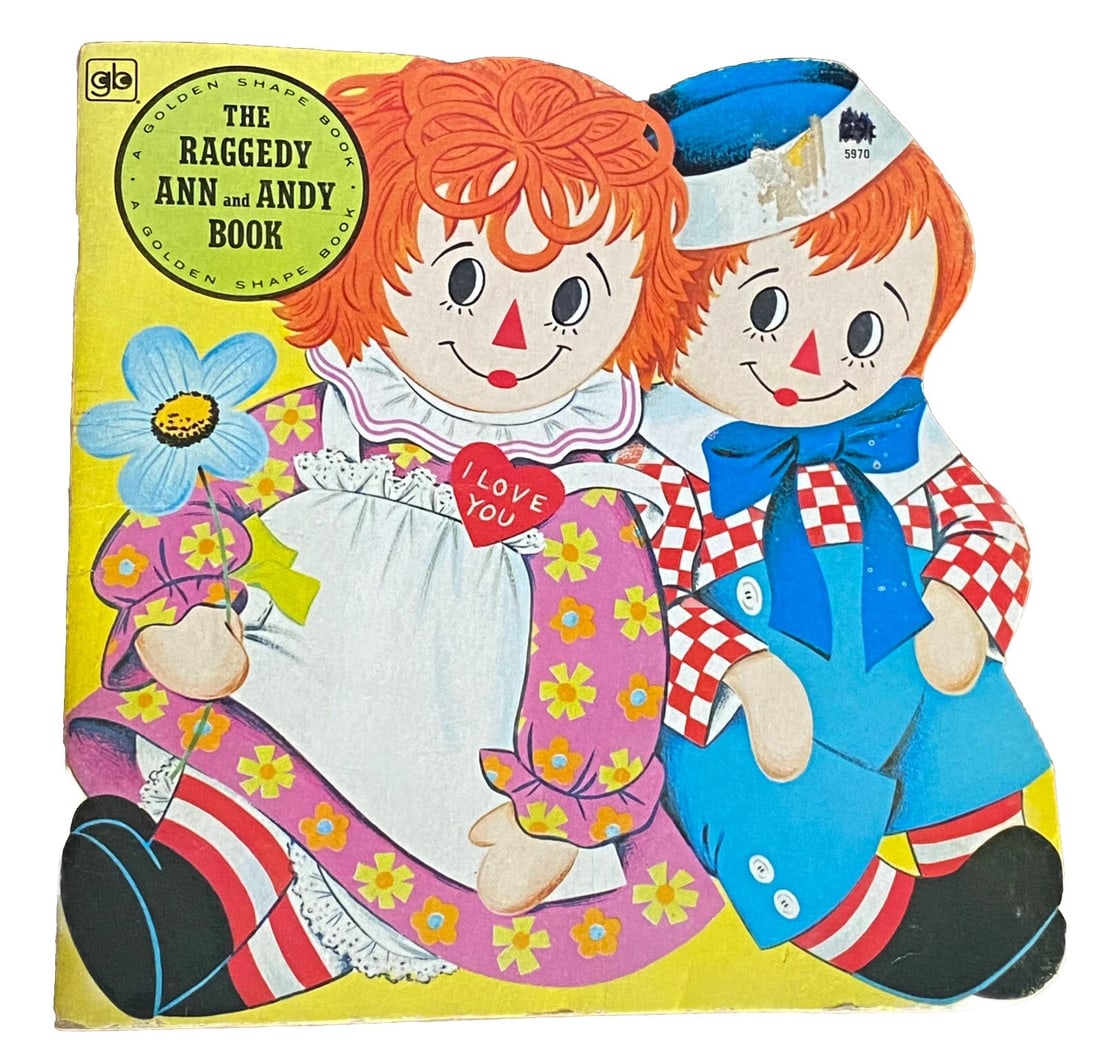 The Raggedy Ann and Andy Book - A Golden Shape Book - First Ed/Printing 1972 PB (1 of 8)