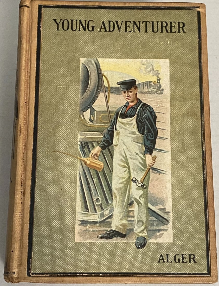 The Young Adventurer By Horatio Alger Jr. Antique Adventure Decorative Cover VG (1 of 12)