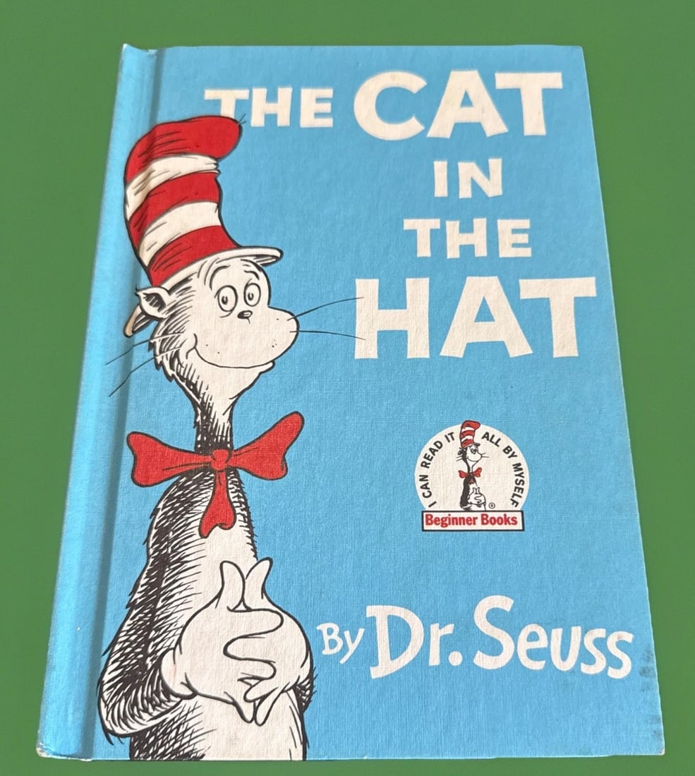 THE CAT IN THE HAT Dr. Seuss Beginner Books Book Club Edition 1957/1985 Very Gd (1 of 10)