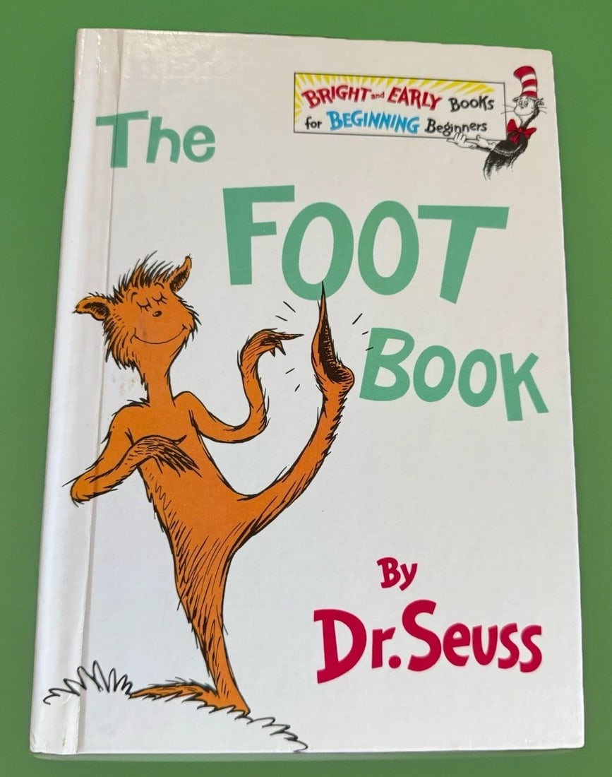 THE FOOT BOOK DR. SEUSS 1968 Grolier Book Club 1ST EDITION 123 U Very Good HC (1 of 11)