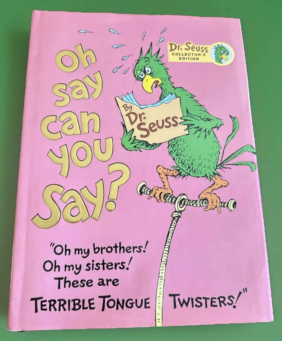 Oh Say Can You Say? Dr. Seuss Kohl's Cares for Kids Hardcover Book 1979 HCDJ Exc (1 of 11)