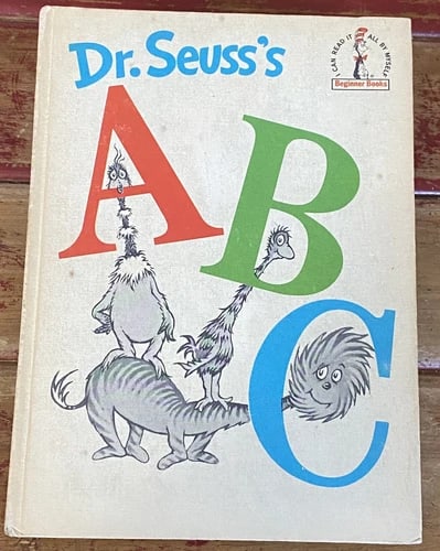 Dr. Seuss's ABC 1963 First Edition/Print GOOD Beginner Books/ Book Club Edition! (1 of 13)