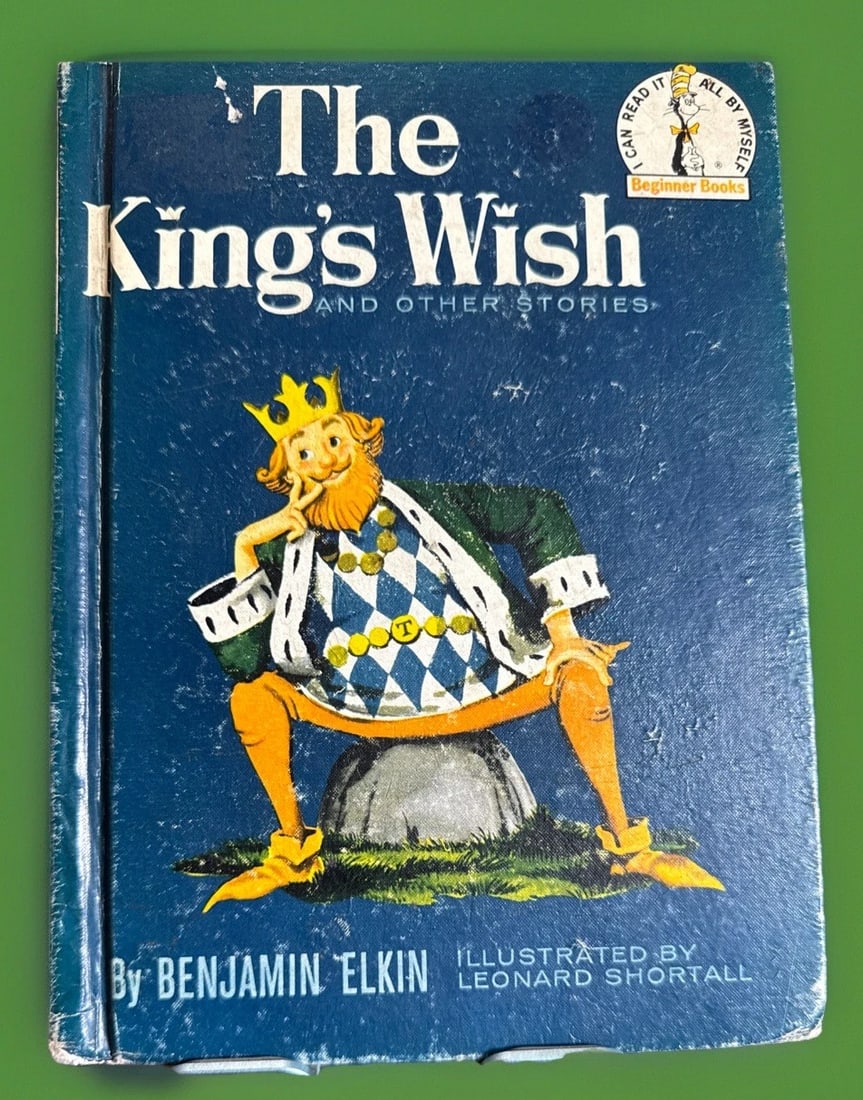 The King's Wish Benjamin Elkin 1960 Dr. Seuss 1st Edition/Print Beginner Book: The product is a 1960 rare first edition hardcover book titled "The King's Wish And Other Stories" by Benjamin Elkin. Published by Random House in New York, this illustrated book belongs to the Beginn