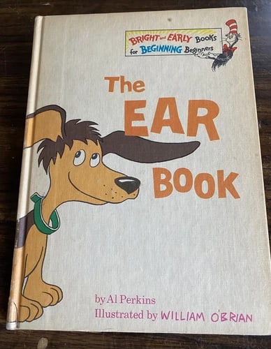 The Ear Book Dr Seuss Beginner Book Club Ed Hardcover Vintage 1968, Al Perkins (1 of 10)