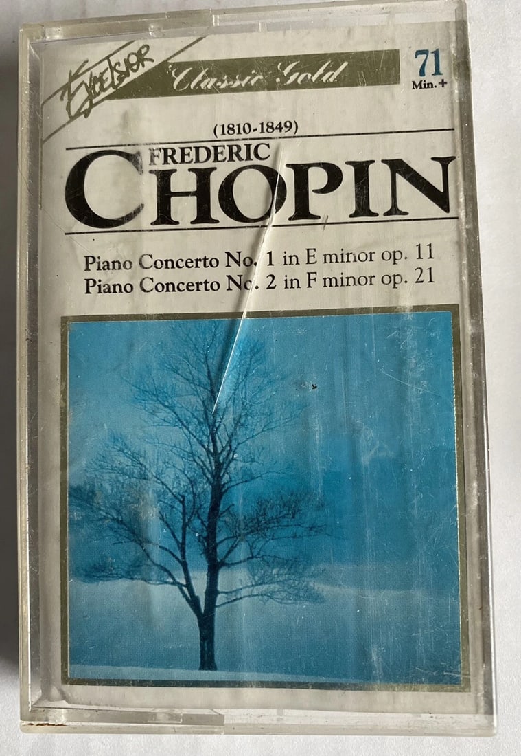 Frederic Chopin Piano Concerto No. 1 & 2 Cassette Tape Excelsior Classic Gold (1 of 6)