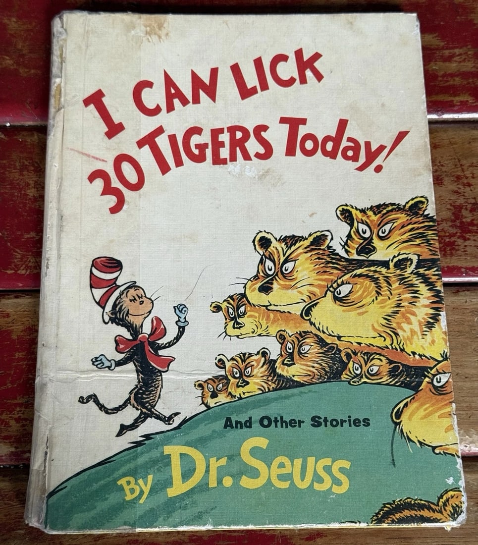 I CAN LICK 30 TIGERS TODAY! Dr Seuss Vintage Random House BC Ed. 1969 (1 of 12)