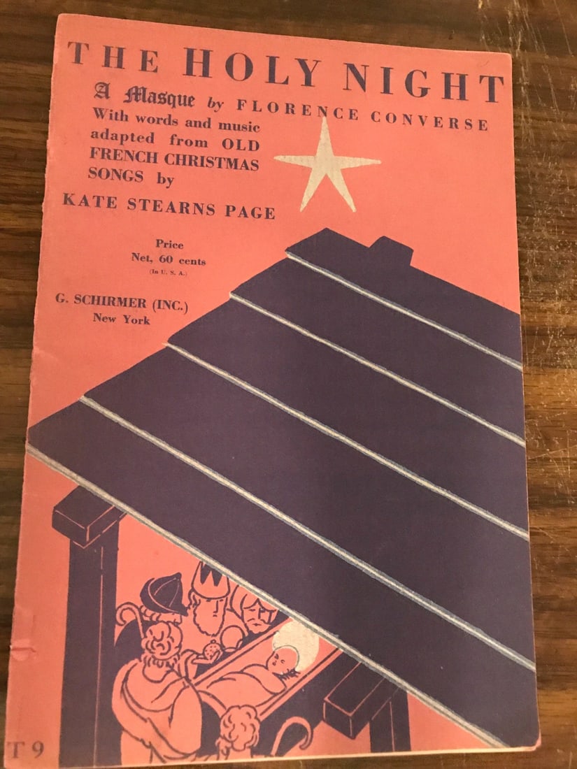 Religious Music Book - The Holy Night A Masque by Florence Converse 1929 (1 of 7)