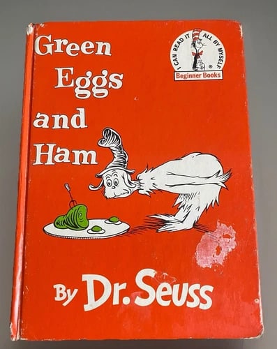Dr. Seuss Green Eggs and Ham 1960 First Edition HC No DJ Good Condition RARE (1 of 14)