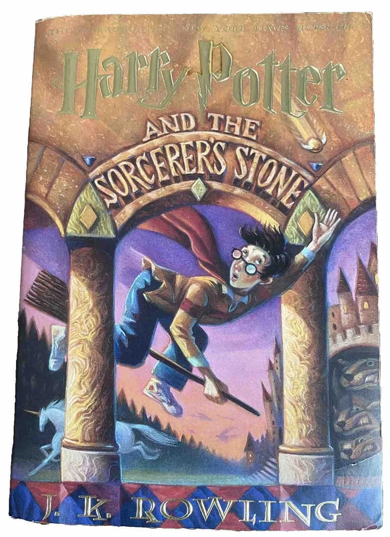 HARRY POTTER and the SORCERER'S STONE J.K. Rowling 1st Scholastic PB Print 1999 (1 of 8)