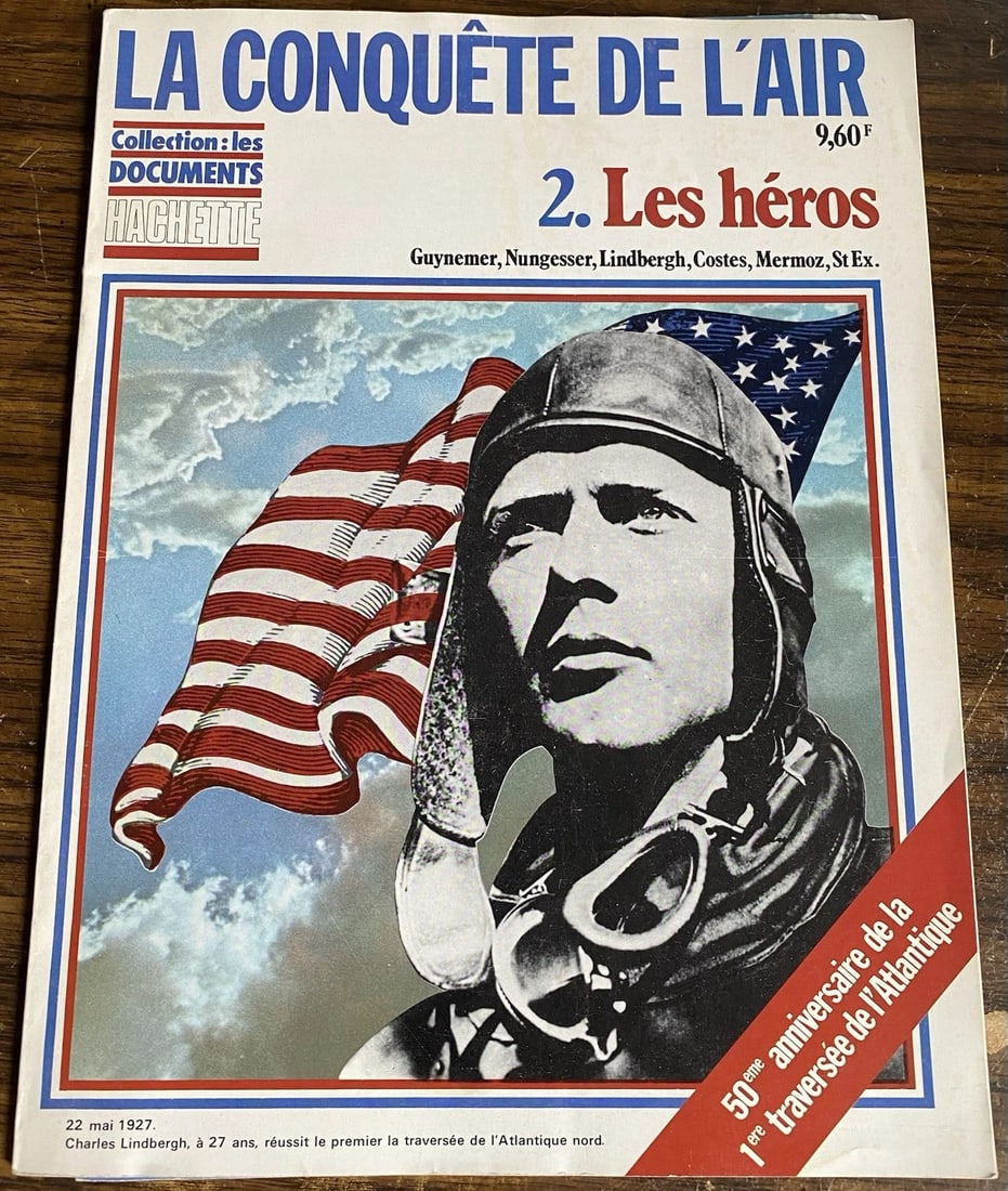 French Magazine La Conquete De L'Air- 50th Anniversary of Lindberg Atlantic Flt (1 of 9)